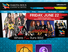Tablet Screenshot of dakotasioux.com